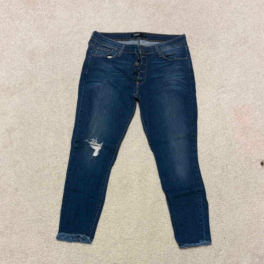 Just Black Dark Blue Skinny Jeans